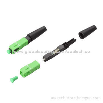 SC APC Fiber-optic Fast Connector, Adopts Fiber Pre-installed StructureNew